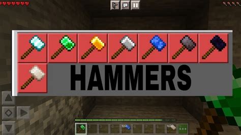 It indicates, "Click to perform a search". . Minecraft bedrock hammer mod